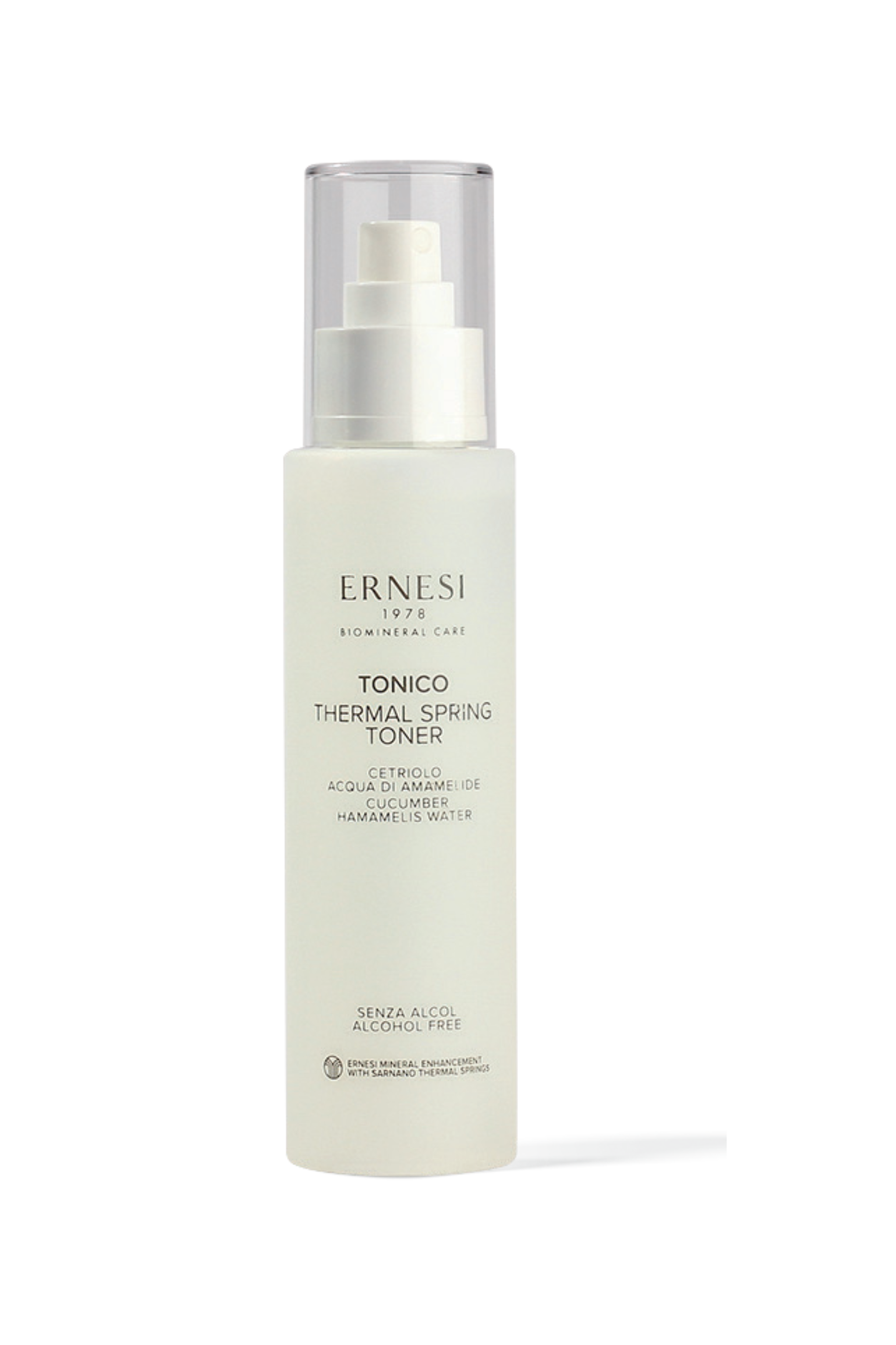 Calm irritation and tighten pores with our Thermal Spring Toner. Natural care with Hamamelis and cucumber.