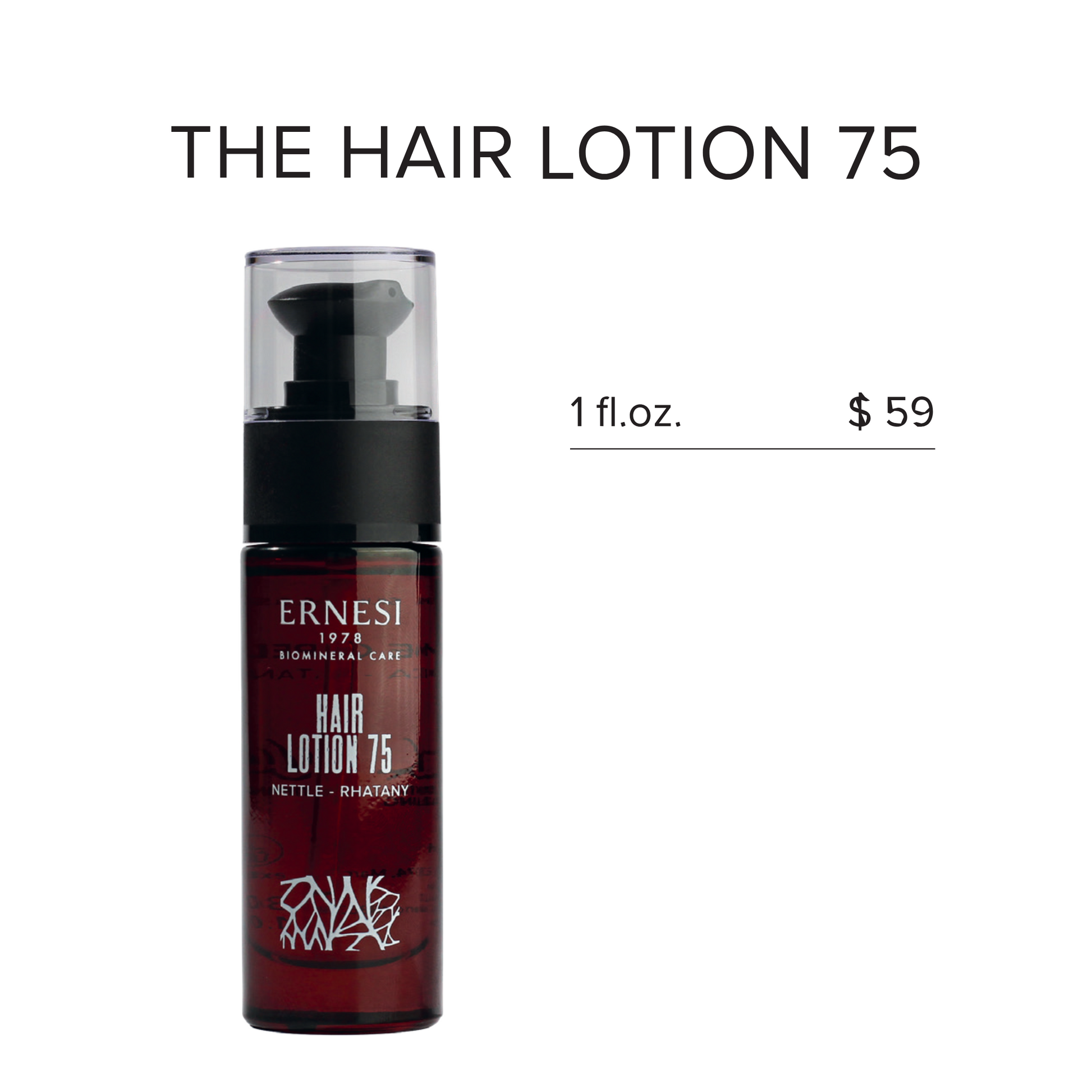 Soothe your scalp and fortify your hair with nettle and rhatany. Achieve stronger, healthier hair.